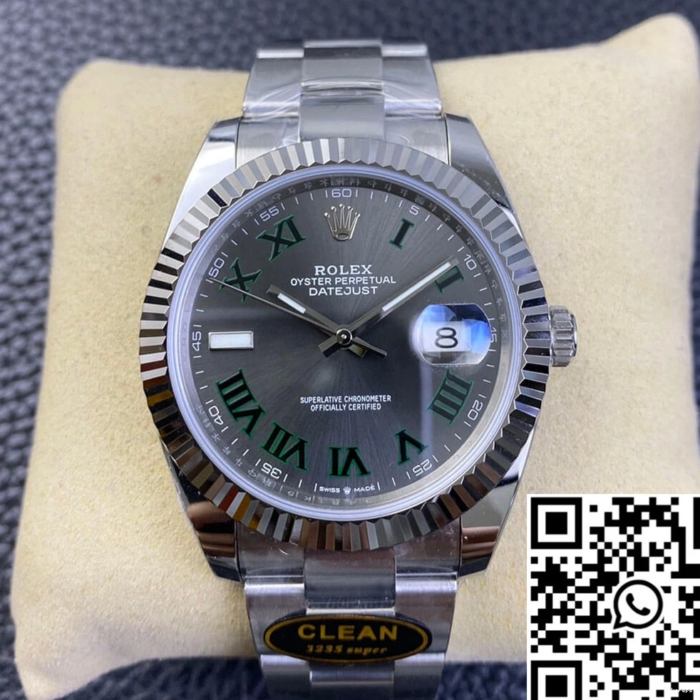 Grey Dial Factory Clean Rolex Datejust M126334-0021 0116